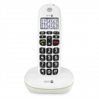 PhoneEasy 110 Téléphone sans fil avec touches numériques parlantes - blanc
