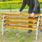 Banc d'extérieur 120 cm, empilable