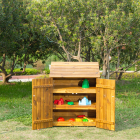 Armoire d’Extérieur en Bois avec Portes Opaques