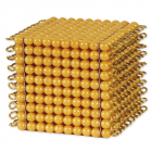Cube de 1000 - Matériel Doré - Plastique