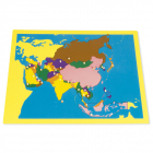 Carte Puzzle de l'Asie