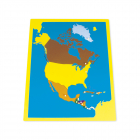 Puzzelkaart - Noord-Amerika