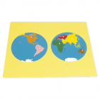 Puzzelkaart - Werelddelen
