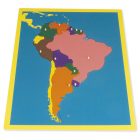 Carte Puzzle de l'Amérique du Sud