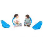 Petite Chaise à Bascule Bleue - Lot de 4