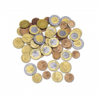 Jeu d'argent fictif pièces en euros (jeu de 100 pièces)