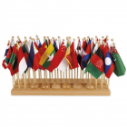 Vlaggenstandaard met de vlaggen van landen - Azië