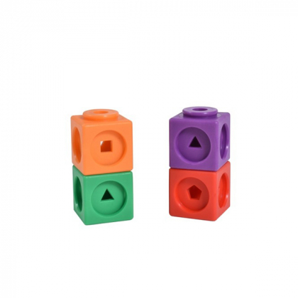 2023 - Math Cubes - Ensemble De 100 - Relier les cubes pour les  mathématiques précoces - Connecter la manipulation pour le préscolaire