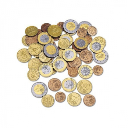Jeu d'argent fictif pièces en euros (jeu de 100 pièces) – Senso-Care