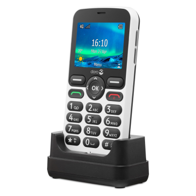 Mobiele telefoon 5860 4G met sprekende toetsen - wit