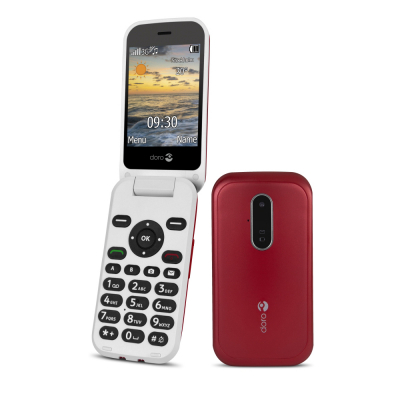 Téléphone mobile 6620 3G avec touches parlantes - rouge/blanc