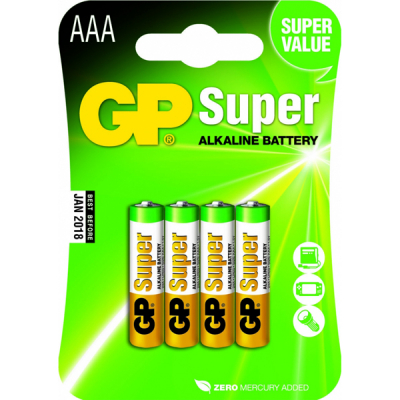 Piles AAA Super Alkaline - 4 piles