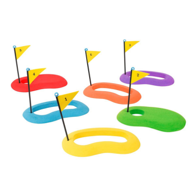 Lot de 6 cibles de golf en mousse