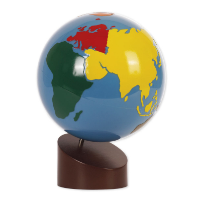 Globe Coloré - Continents