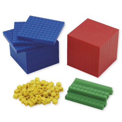 MAB gekleurde basisset - Getallen tot 1.000 - 121-delige set in doos