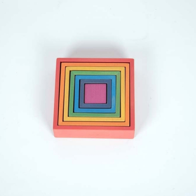 Rainbow Architect - Vierkanten - Set van 7