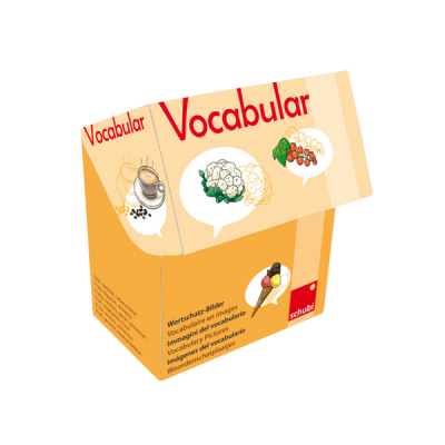 Schubi Vocabular - Beeldkaarten - Groenten, fruit en levensmiddelen