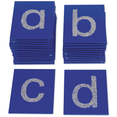 Plaques tactiles ABC 26 pièces, lettres minuscules